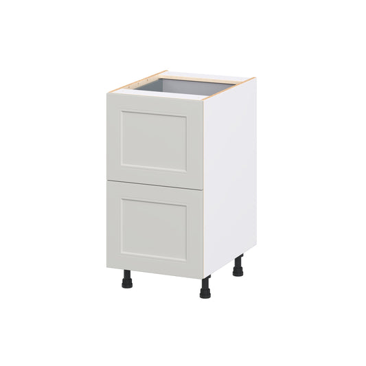 Hugo&Borg Belcourt 18-in W x 34.5-in H x 24.5-in D Painted Light Gray 3 -Drawers Drawer Base Fully Assembled Cabinet Recessed Panel Shaker