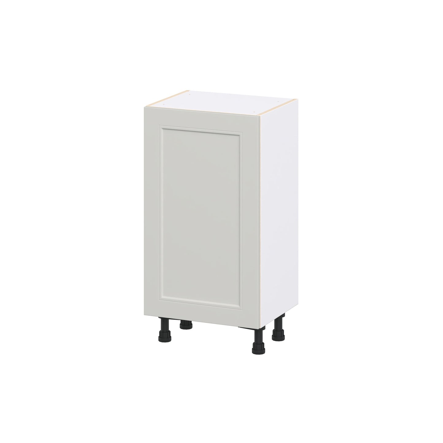 Hugo&Borg Belcourt 18-in W x 34.5-in H x 14.75-in D Painted Light Gray 3 -Drawers Base Fully Assembled Cabinet Recessed Panel Shaker