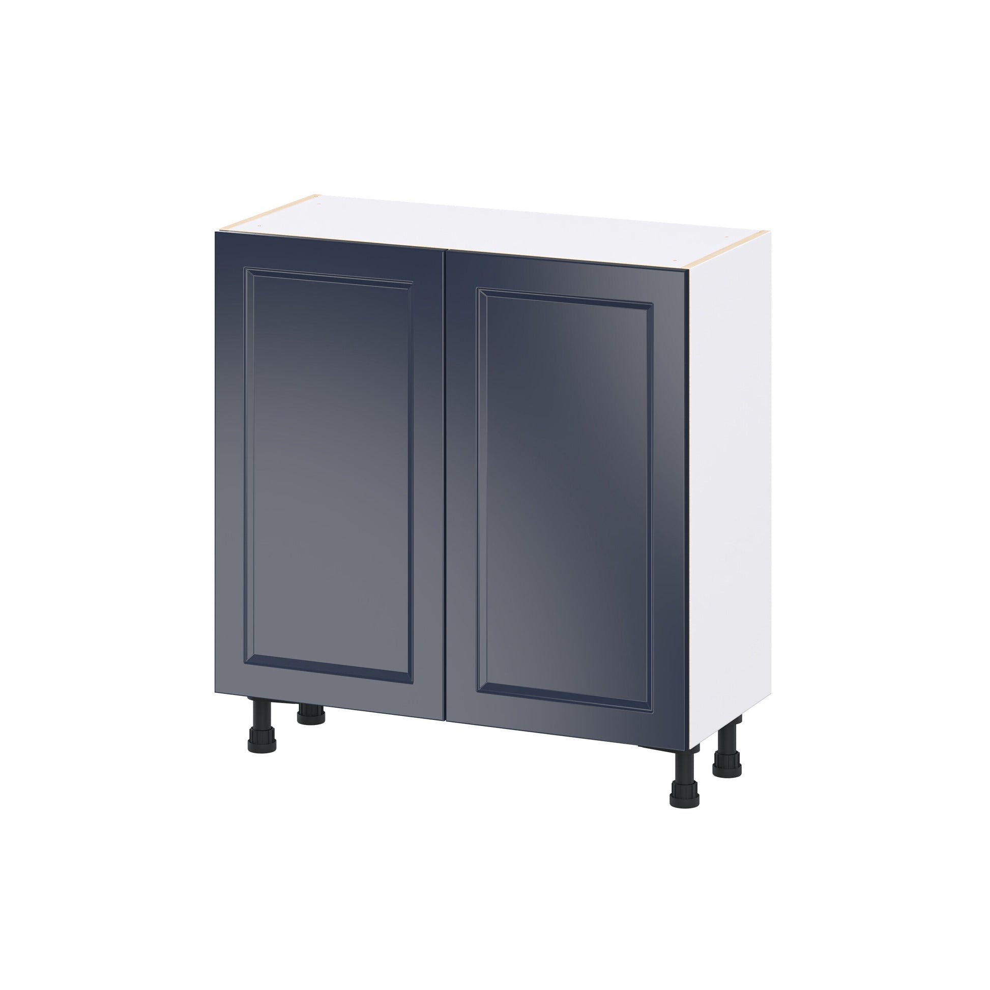 Hugo&Borg Lorette 33-in W x 34.5-in H x 14.75-in D Navy Blue Base Fully Assembled Cabinet Recessed Panel Shaker