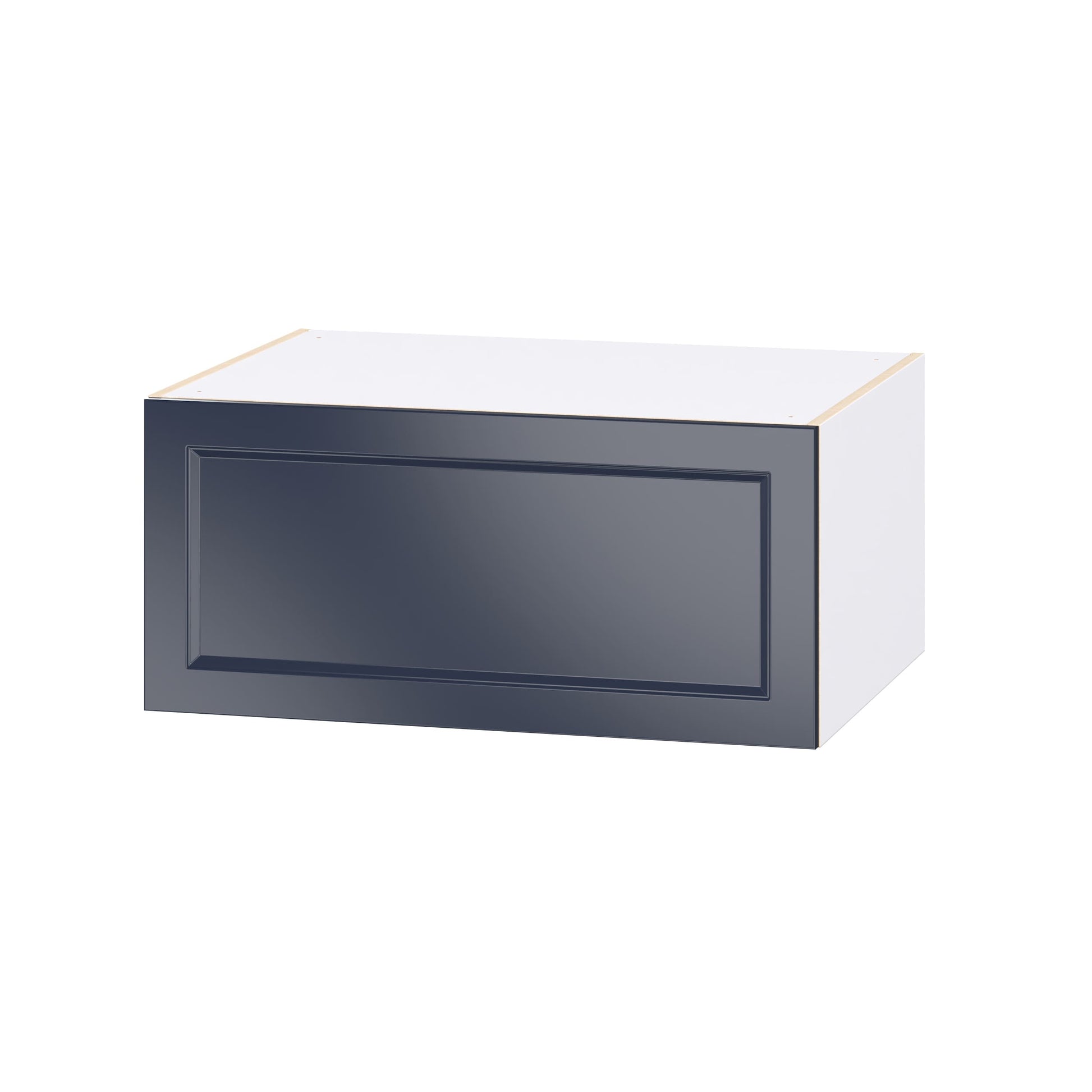 Hugo&Borg Lorette 33-in W x 15-in H x 24.5-in D Navy Blue Wall Fully Assembled Cabinet Recessed Panel Shaker
