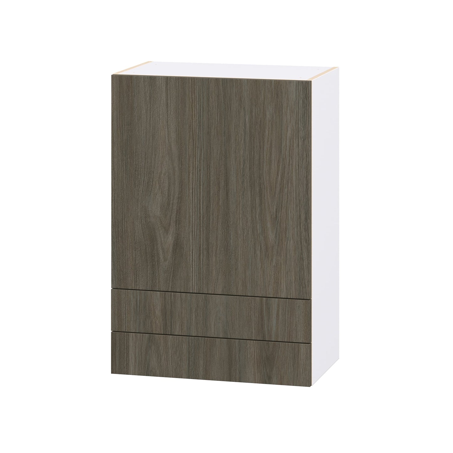 Hugo&Borg Savane 24-in W x 35-in H x 14.75-in D Textmel 2 -Drawers Wall Fully Assembled Cabinet Flat Panel Slab