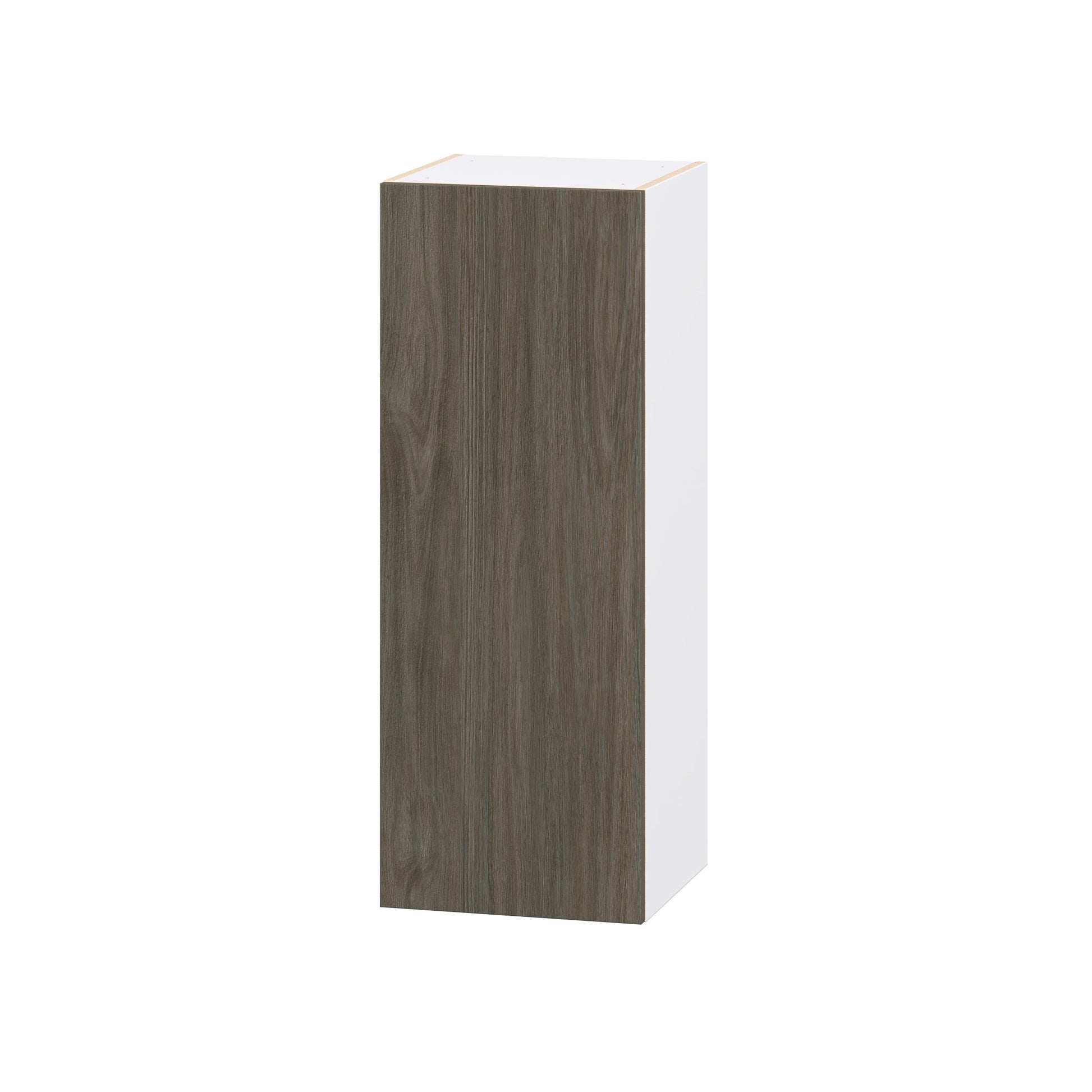 Hugo&Borg Savane 15-in W x 40-in H x 14.75-in D Brunt Walnut Wall Fully Assembled Cabinet Flat Panel Slab