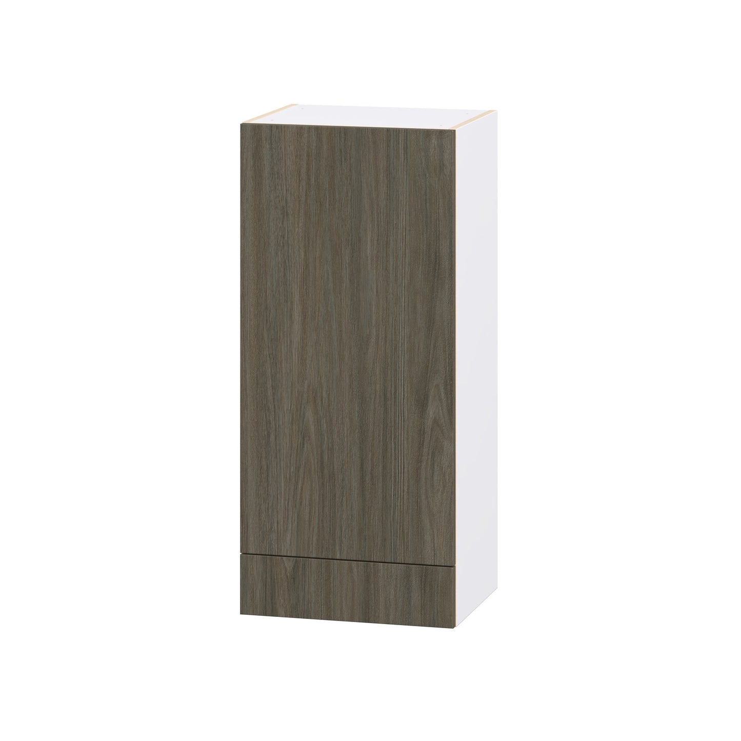 Hugo&Borg Savane 18-in W x 40-in H x 14.75-in D Brunt Walnut Wall Fully Assembled Cabinet Flat Panel Slab