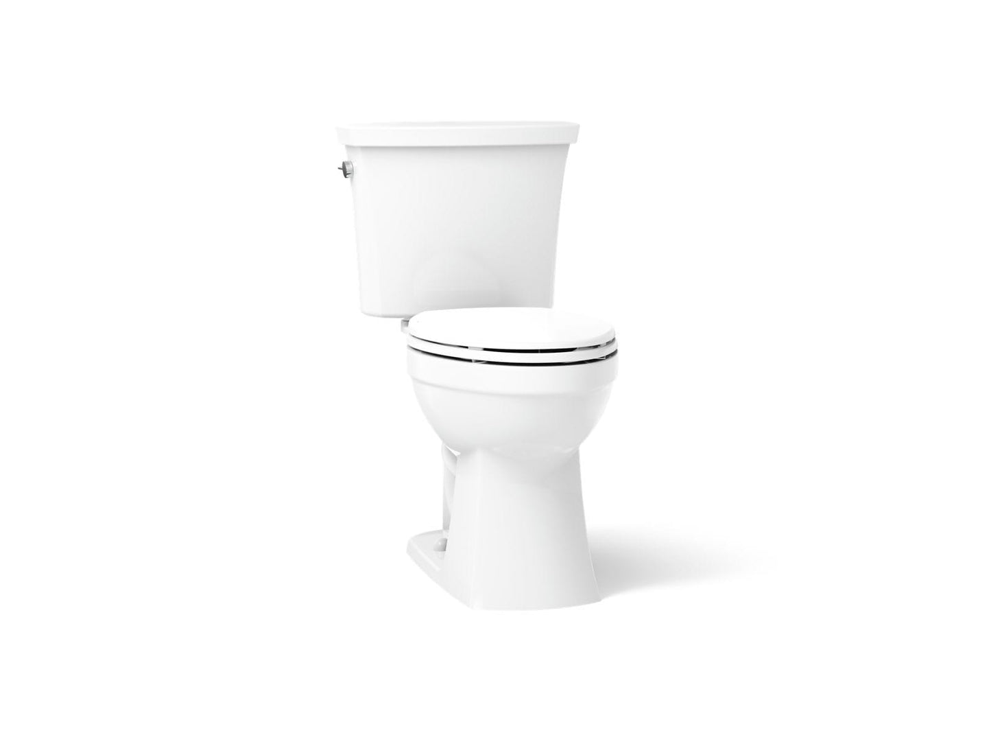 KOHLER Kelston Ice Grey Elongated Standard height 12-in Rough-In WaterSense 1.28 GPF 2-piece Toilet