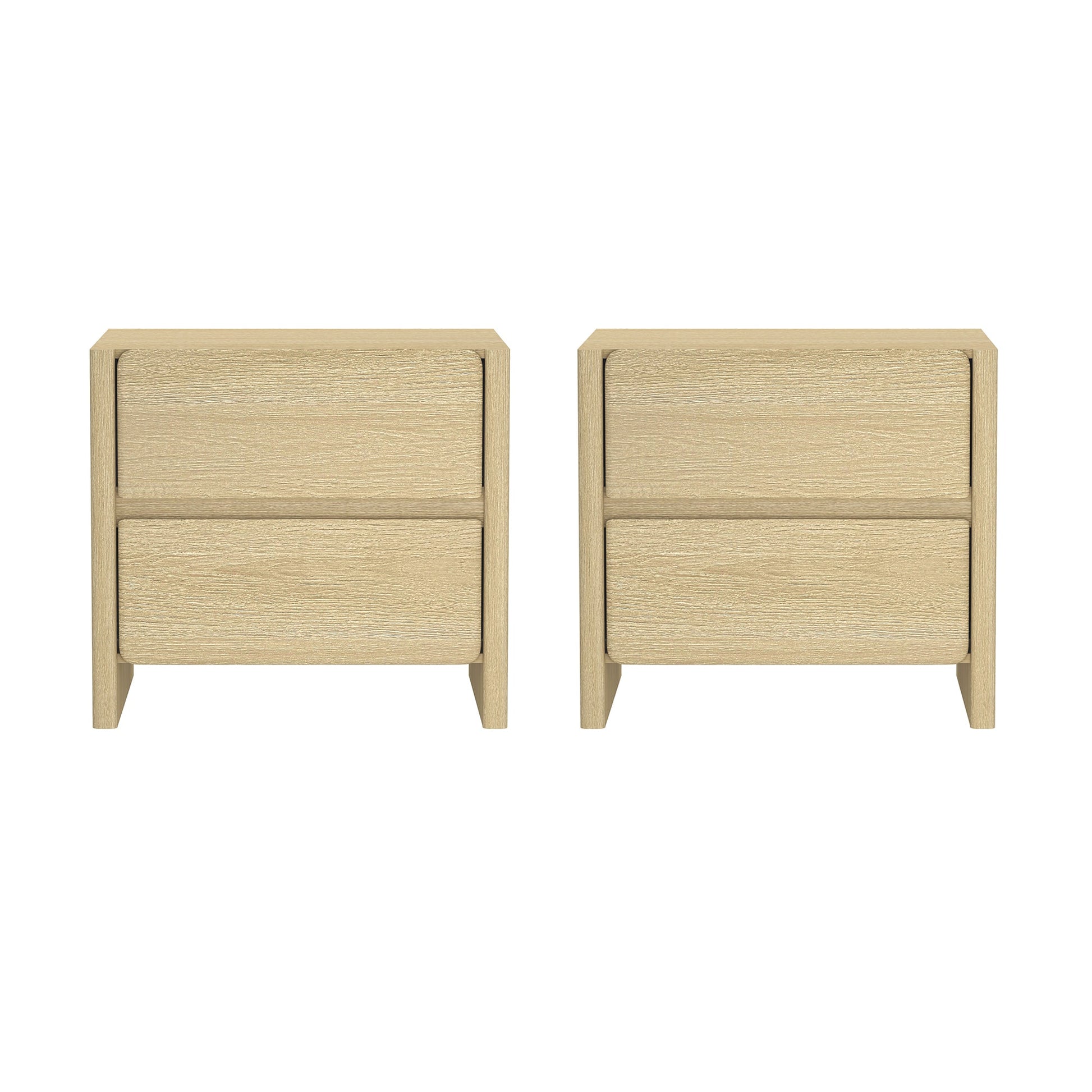 Manhattan Comfort Neutral 4 -Drawer 24-in W x 22-in H Modern Nightstand