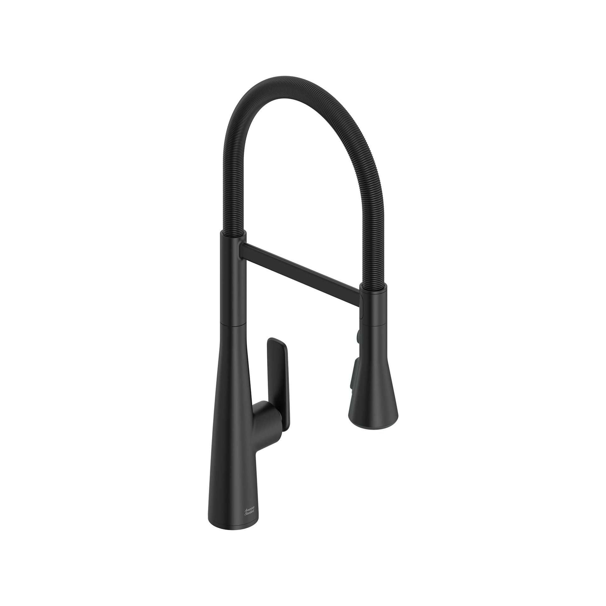 American Standard Aspirations Matter Black Single Handle Deck-mount Kitchen Faucet with Sprayer