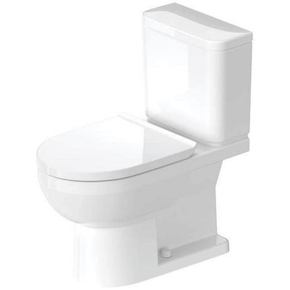 Duravit No.1 Two-Piece 1.28 Single Flush Elongated Toilet in White (Seat Included)