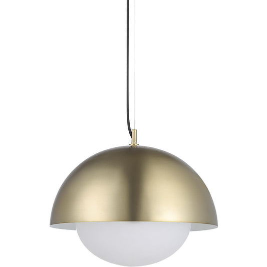 Renwil  LPC4485 Angelo LED 1575 inch Champagne and Etched White Pendant Ceiling Light
