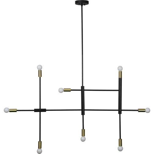 Renwil  LPC4368 Reegler 8 Light 545 inch Black Pendant Ceiling Light