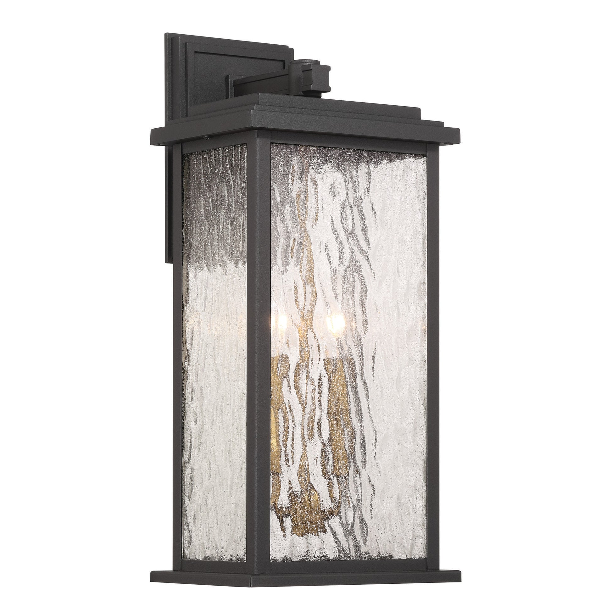 ARTCRAFT Estate 2 -Light 19-in H Black Hardwired Outdoor Wall Light