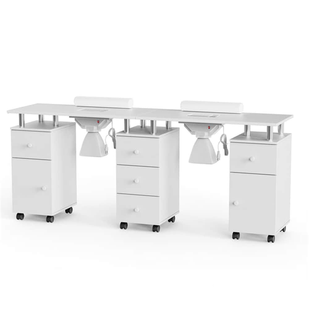 Outopee 72.6-in White Modern/Contemporary Writing desk