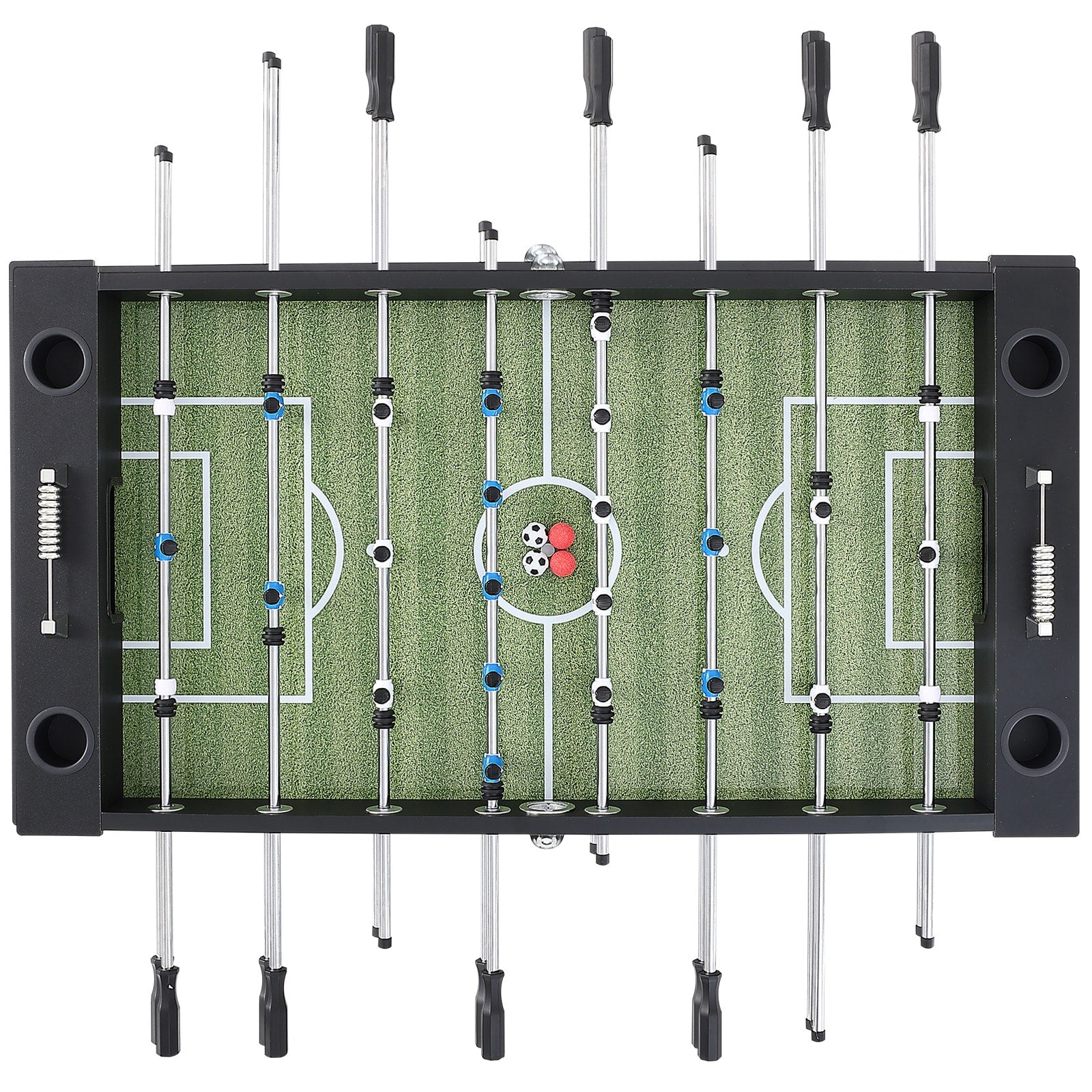 VEVOR Foosball Table  55 inch Standard Size Foosball Table  Indoor Full Size Foosball Table for Home  Family  and Game Room  Soccer with Foosball Table Set  Includes 4 Balls and 4 Cup Holders