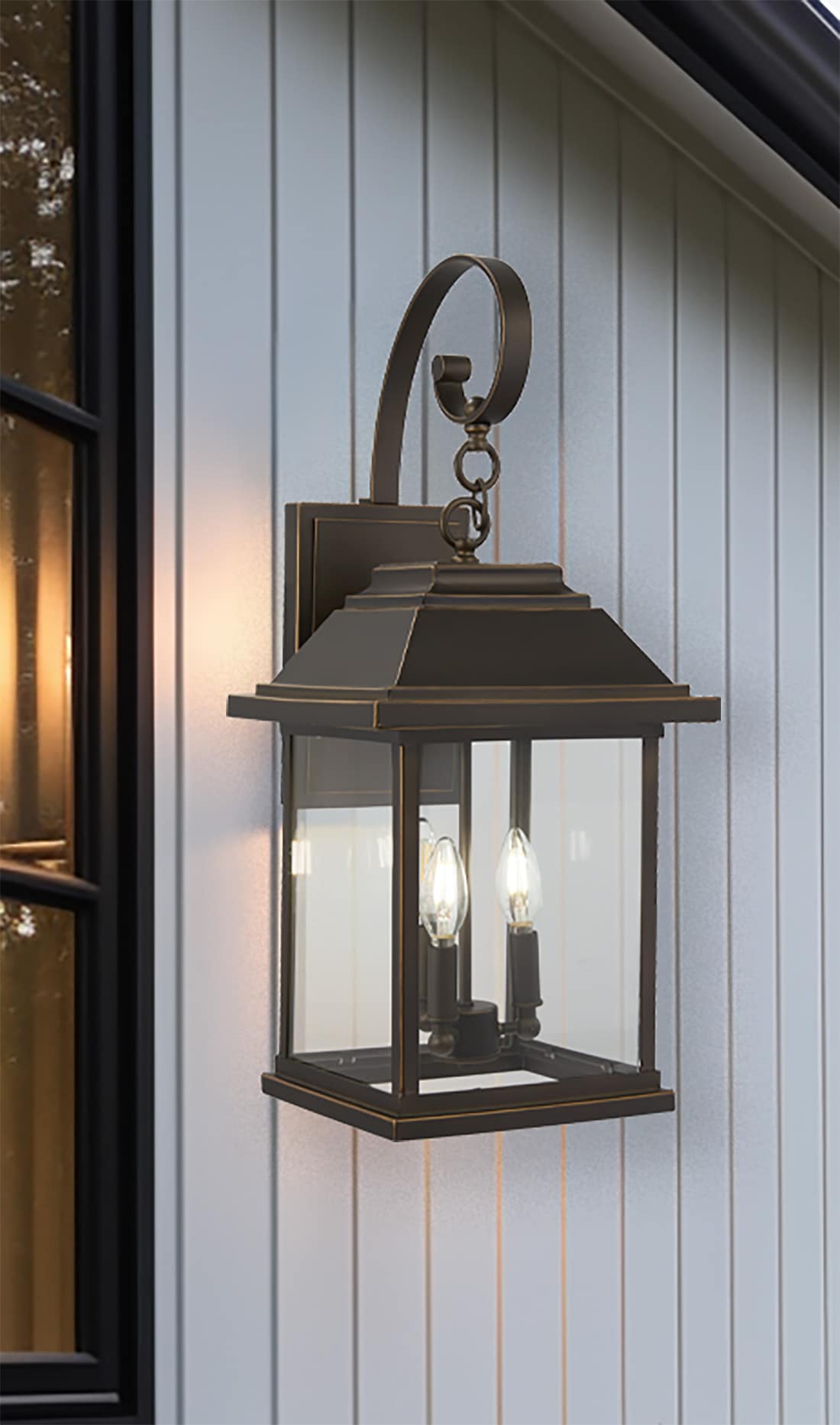 Minka Lavery Mariner's Pointe 4 -Light 25.38-in H Oil-rubbed Bronze Hardwired Outdoor Wall Light