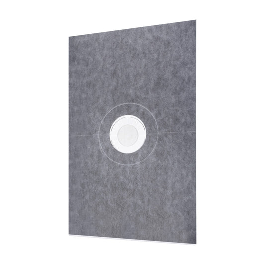 VEVOR Shower Curb Kit  48inx72in Watertight Shower Curb Overlay with 4in PVC Central Bonding Flange  4in Stainless Steel Grate  2 Cuttable Shower Curb and Trowel  Shower Pan Slope Sticks Fit for Bathr