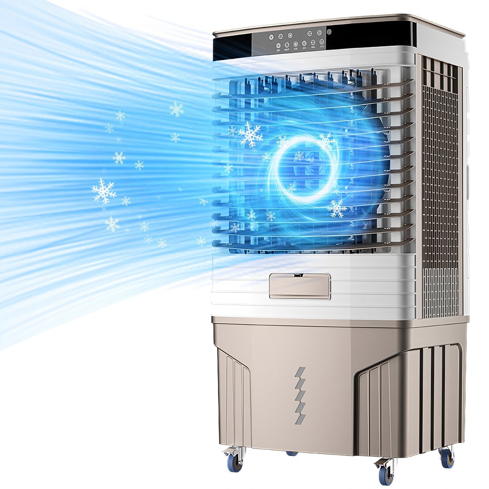 EdenDirect 6500-CFM 3 -Speed Indoor/Outdoor Portable Evaporative Cooler for 800-sq ft (Motor Included)