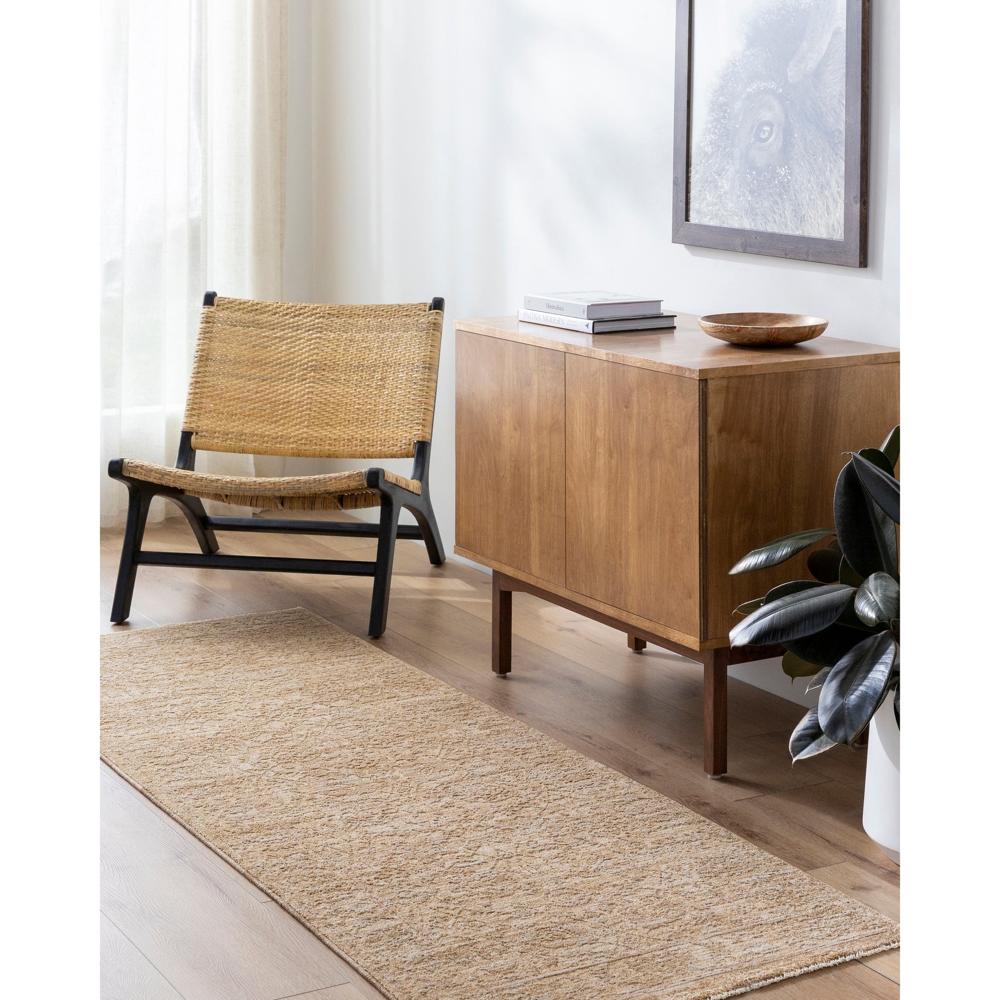 Livabliss Masterpiece 2 x 10 (ft) Flatweave Polyester Beige Rectangular Indoor Abstract Global Spot Clean Only Pet Friendly Runner rug