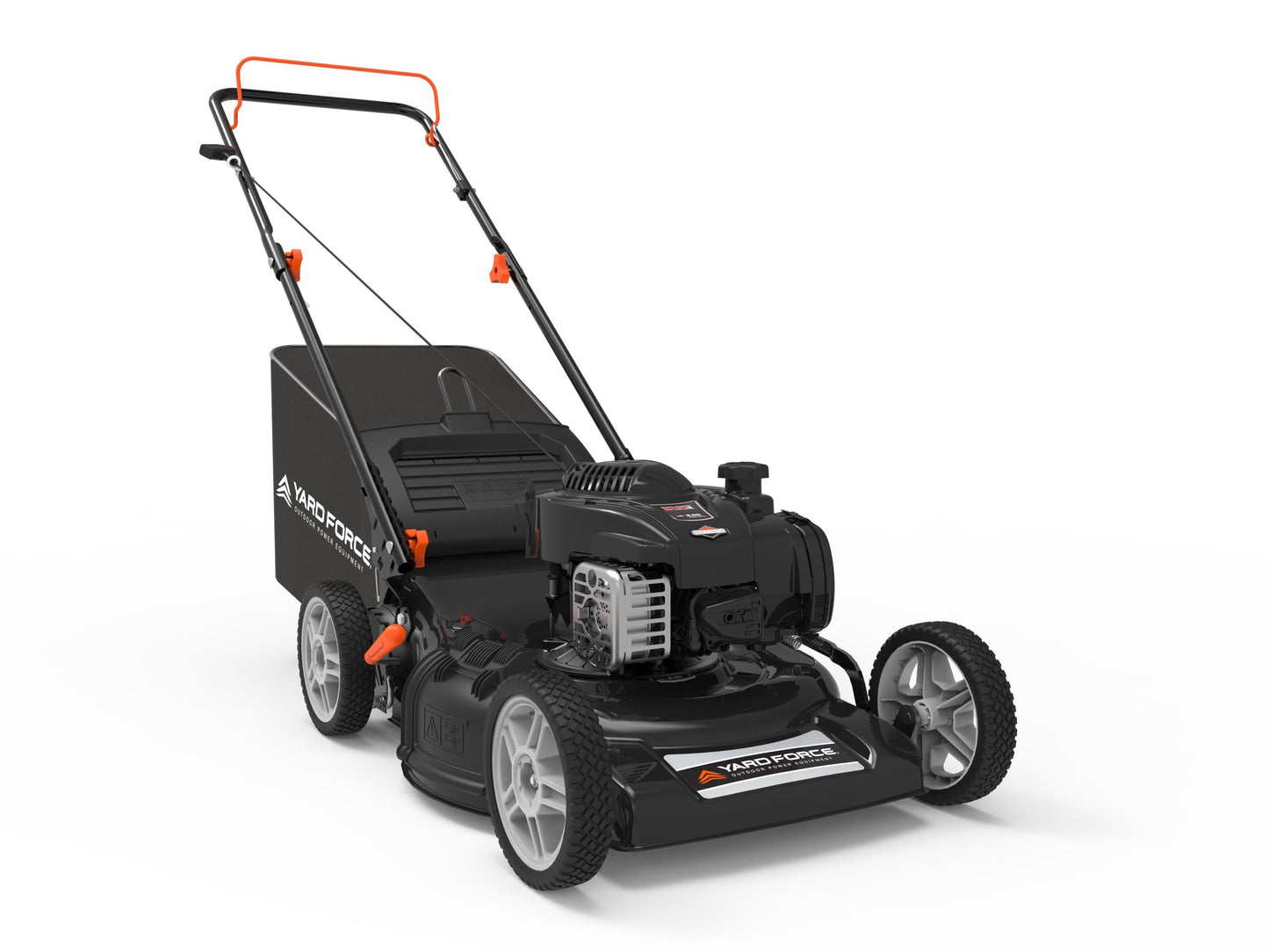 Yard Force  22-in 3-in-1 RWD Self-Propelled Gas Mower Steel Deck  7-Pos Height Adjustment