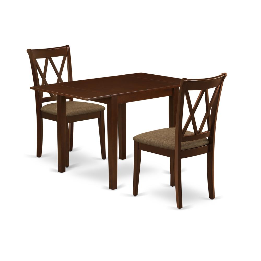 East West Furniture Dining Room Set Mahogany