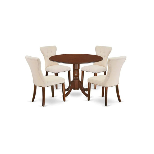East West Furniture Dining Room Set Mahogany
