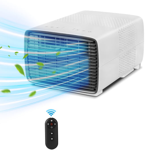 Elexnux 2100 BTU DOE 110-Volt Vented Small Room Portable Air Conditioner Remote Included