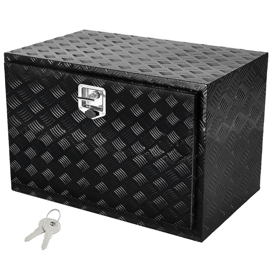 VEVOR Underbody Truck Box  48in x 24in x 24in Pickup Storage Box  Heavy Duty Aluminum Diamond Plate Tool Box with Lock and Keys  Waterproof Trailer Storage Box with T-Handle Latch for Truck  Van  Trailer