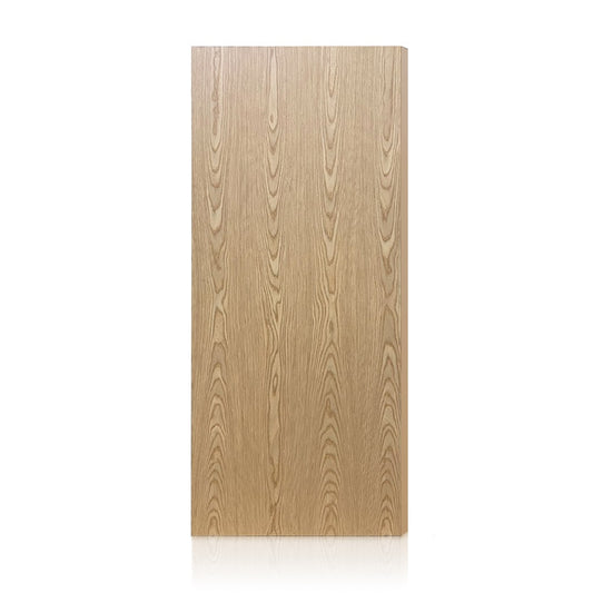 CALHOME 28-in x 96-in Oak Flush Textured Hollow core Prefinished MDF Slab Door