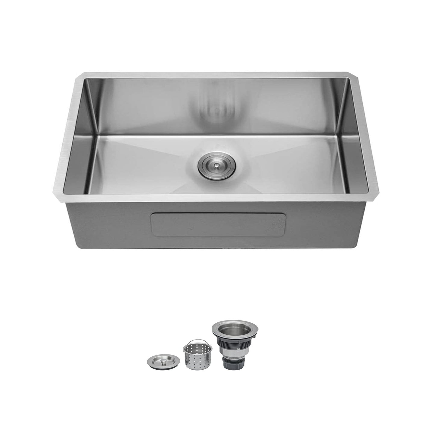 LIVIZA SS Undermount 30-in x 18-in Stainless steel Single bowl 16 -Gauge Kitchen Sink