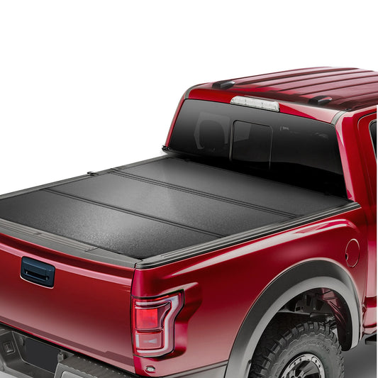 VEVOR Tri-Fold Truck Bed Tonneau Cover  Compatible with 2019-2024 Chevy Silverado GMC Sierra 1500 (NOT FIT 19-24 Classic) 5ft8in Bed  Fit 5.8ft x 5.3ft (70in x 63.3in) Inside Bed  400 lbs Capacity  Black