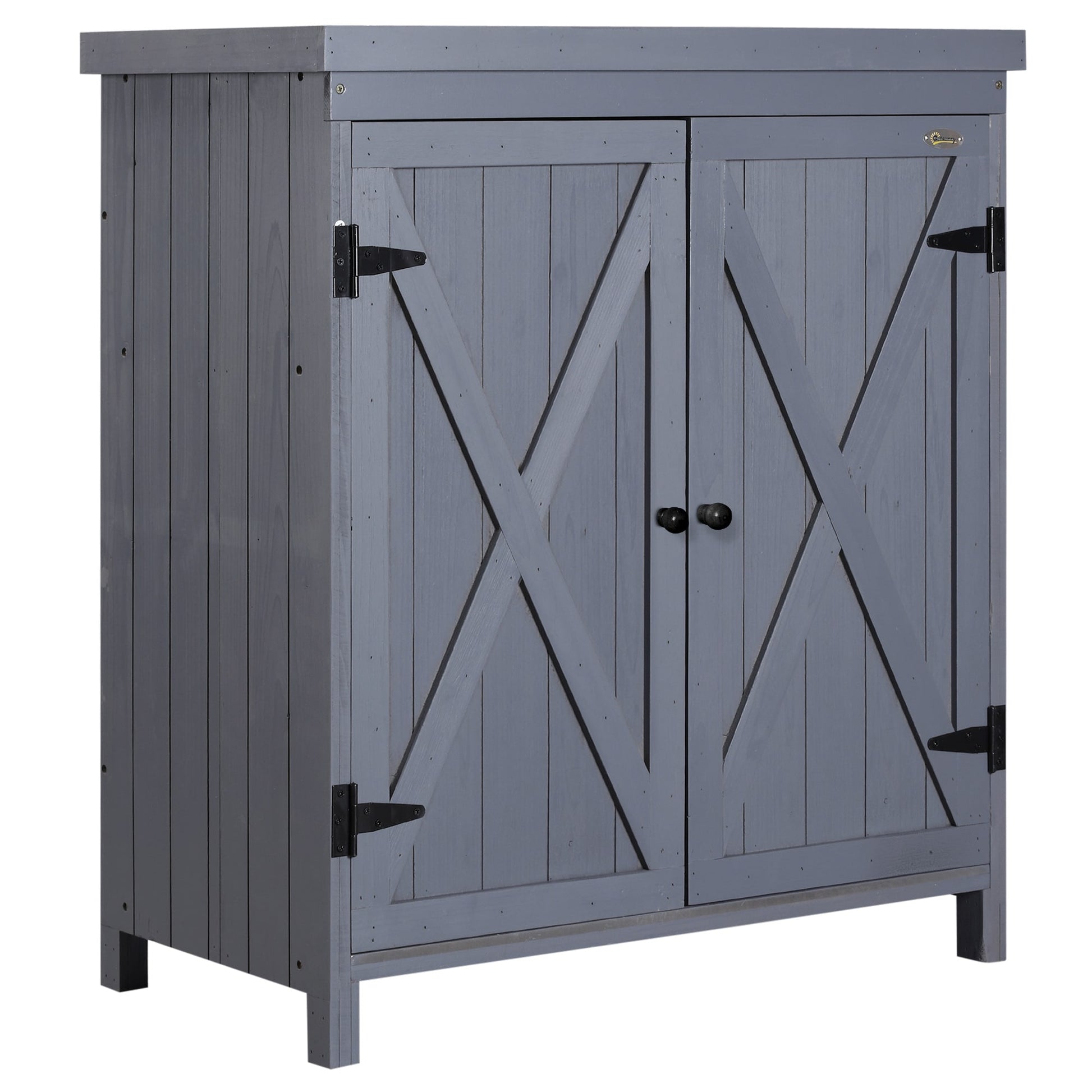 Iseryn 2.4-ft x 1.3-ft Flat Style Wood Outdoor Storage Shed 1 Doors