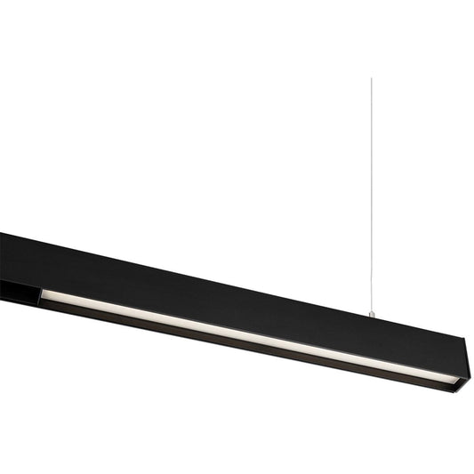 WAC Lighting  S2DR48-2-F930BK Ventrix 1 Light 48 Black Track Fixtures Ceiling Light