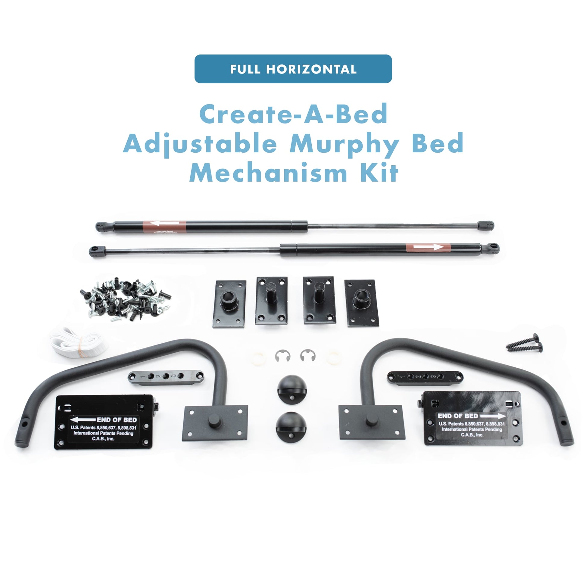 Create-A-Bed Create A Bed Premium Murphy Bed Mechanism Kit Horizontal Full