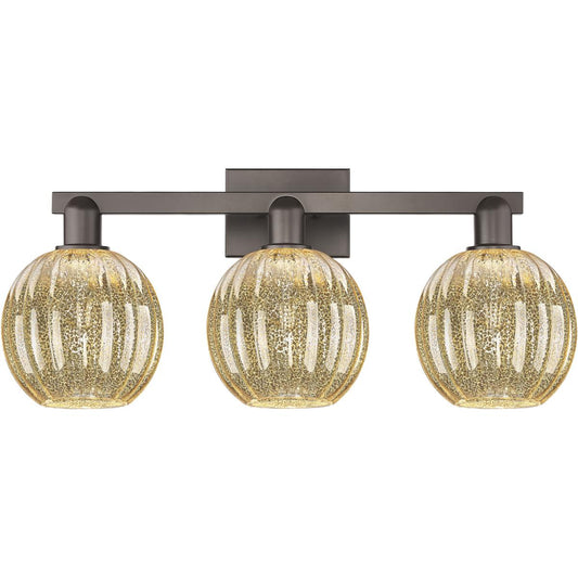 Innovations Lighting  716-3W-OB-G458-7ME Preston Bathroom Vanity Light Oil Rubbed Bronze