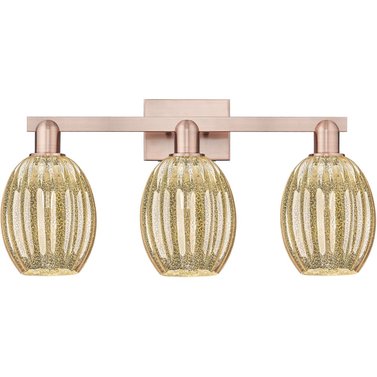 Innovations Lighting  716-3W-AC-G459-6ME Preston Bathroom Vanity Light Antique Copper