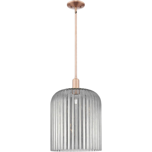 Innovations Lighting  716-1S-AC-G559-12SM Bridal Veil Mini Pendant Antique Copper