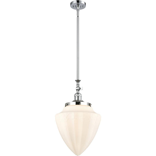 Innovations Lighting  206-PC-G661-12 Franklin Restoration Bullet Mini Pendant Polished Chrome