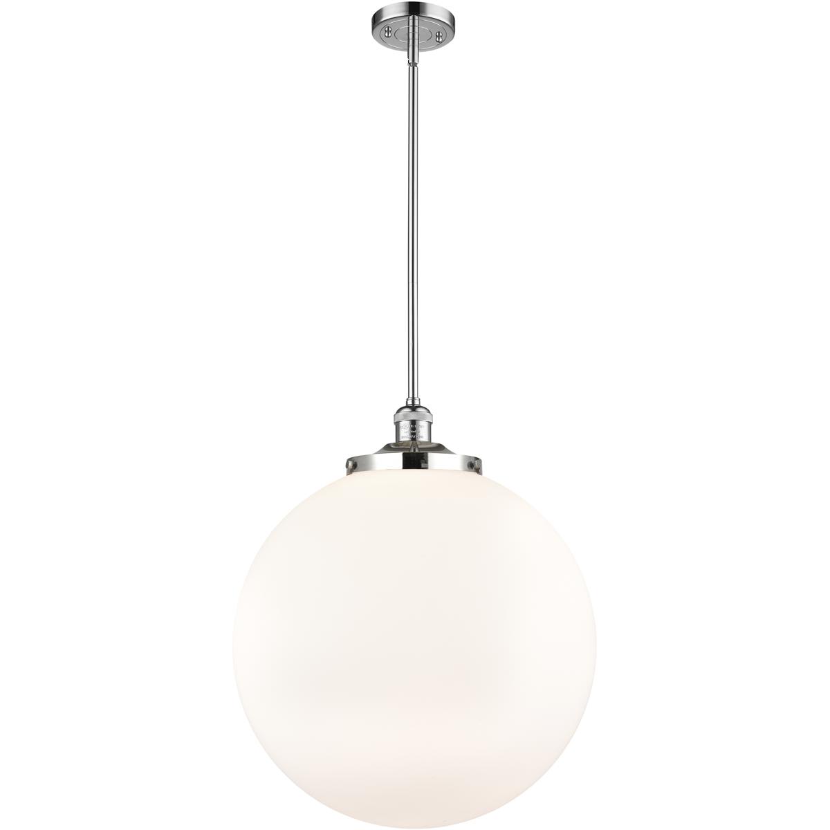 Innovations Lighting  201S-PC-G201-18-LED Franklin Restoration Beacon Pendant Polished Chrome