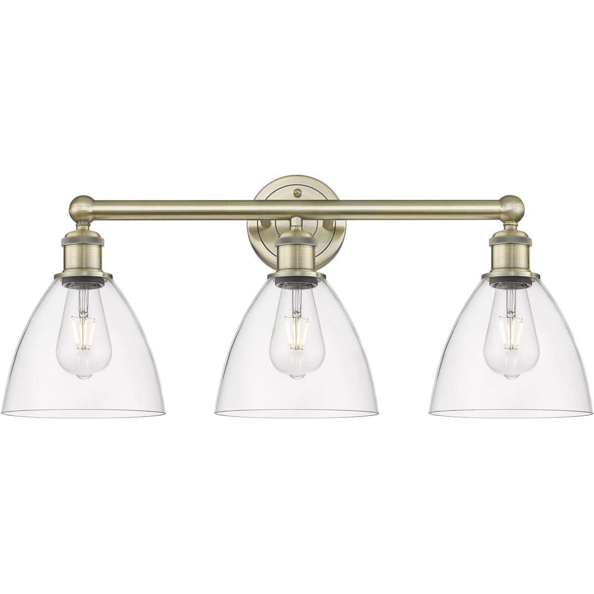 Innovations Lighting  616-3W-AB-GBD-752 Bristol Glass Bathroom Vanity Light Antique Brass