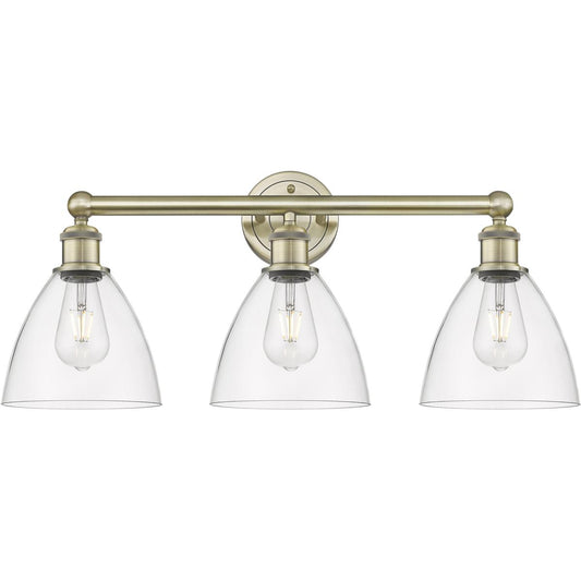 Innovations Lighting  616-3W-AB-GBD-752 Bristol Glass Bathroom Vanity Light Antique Brass