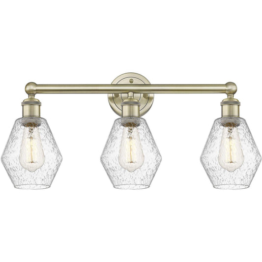 Innovations Lighting  616-3W-AB-G654-6 Cindyrella Bathroom Vanity Light Antique Brass