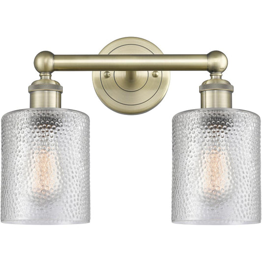 Innovations Lighting  616-2W-AB-G112 Cobbleskill Bathroom Vanity Light Antique Brass
