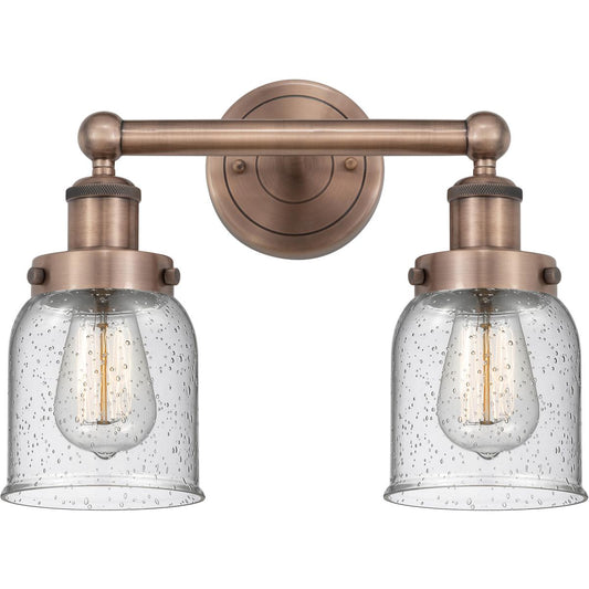 Innovations Lighting  616-2W-AC-G54 Bell Bathroom Vanity Light Antique Copper