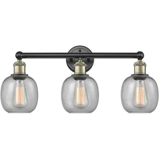 Innovations Lighting  616-3W-BAB-G104 Belfast Bathroom Vanity Light Black Antique Brass