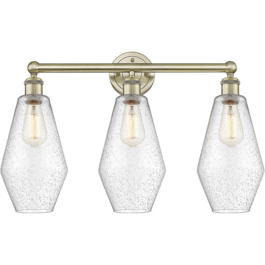 Innovations Lighting  616-3W-AB-G654-7 Cindyrella Bathroom Vanity Light Antique Brass