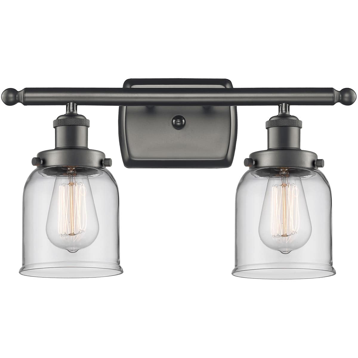 Innovations Lighting  916-2W-OB-G52-LED Ballston Small Bell Bathroom Vanity Light Oil Rubbed Bronze