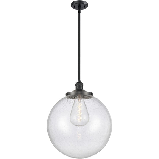Innovations Lighting  201S-BK-G204-16-LED Franklin Restoration Beacon Pendant Matte Black