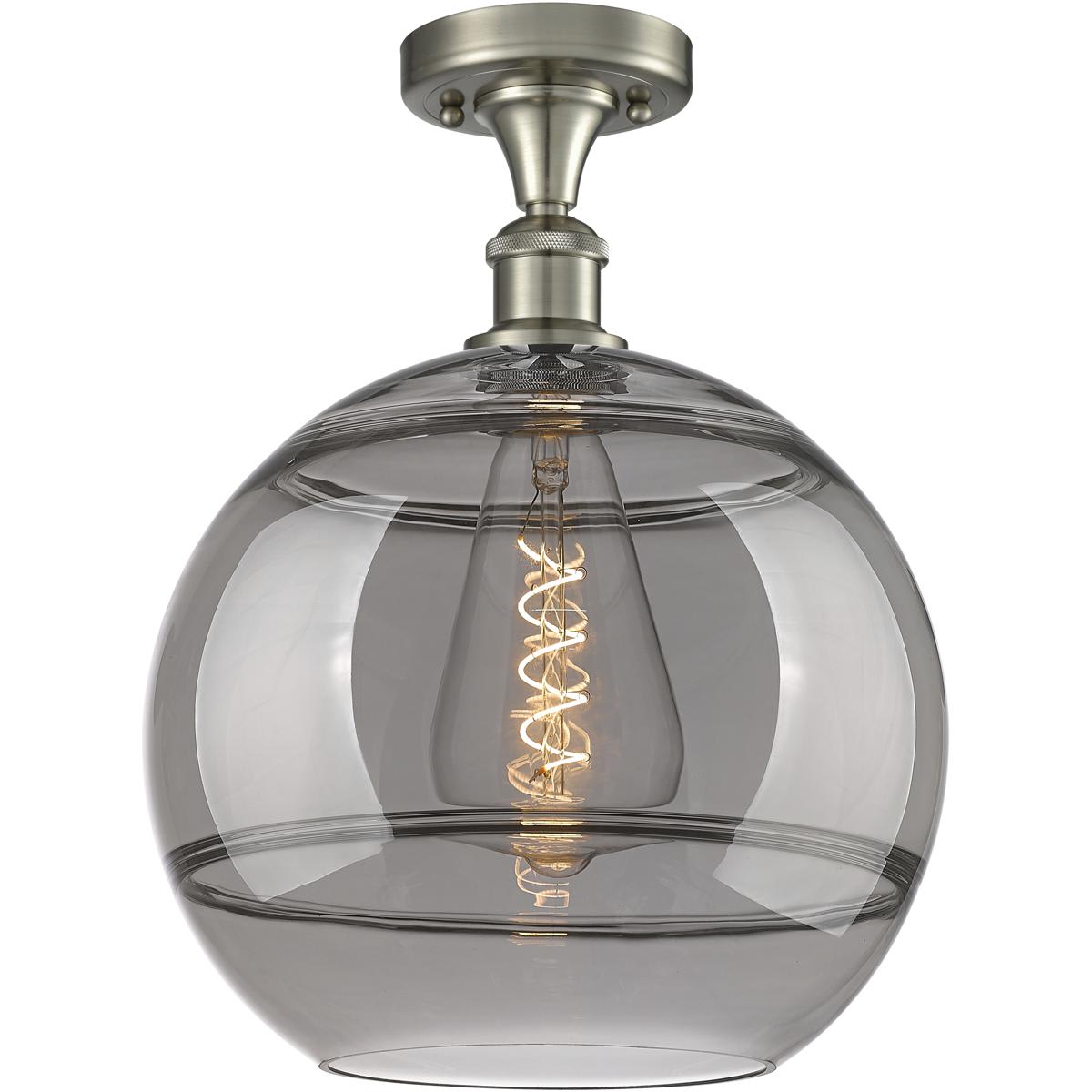 Innovations Lighting  516-1C-SN-G556-12SM Ballston Rochester Semi-Flush Mount Brushed Satin Nickel