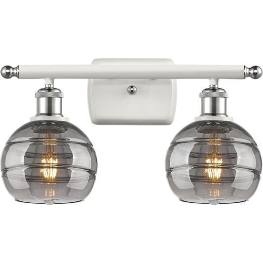 Innovations Lighting  516-2W-WPC-G556-6SM Ballston Rochester Bathroom Vanity Light