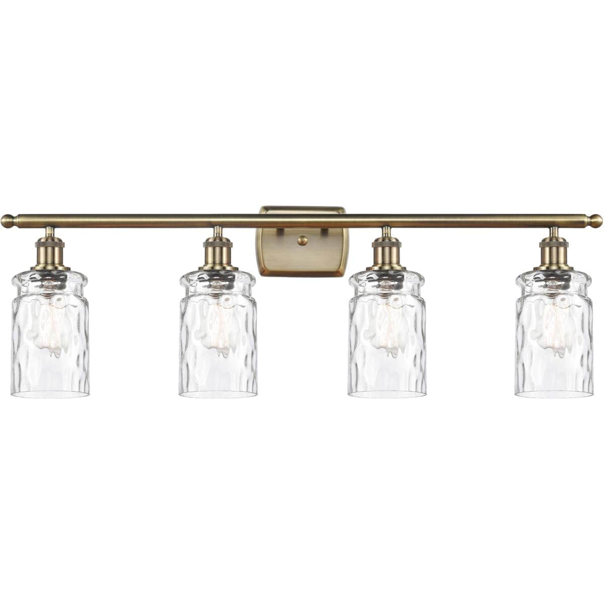 Innovations Lighting  516-4W-AB-G352 Ballston Candor Bathroom Vanity Light Antique Brass