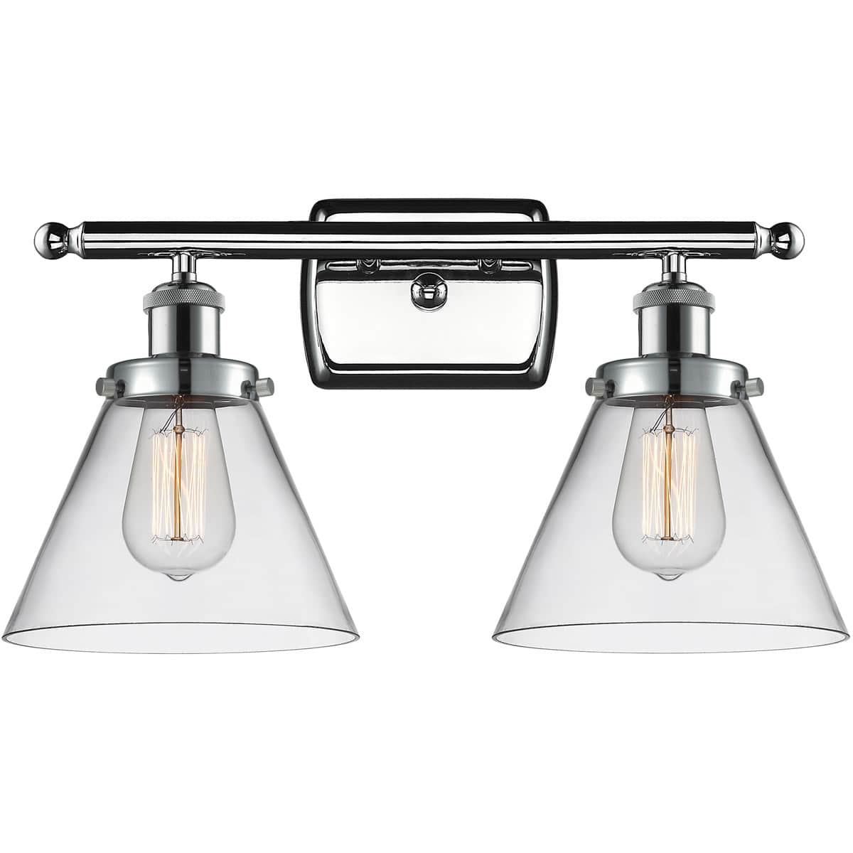 Innovations Lighting  916-2W-PC-G42 Ballston Large Cone Bathroom Vanity Light Polished Chrome