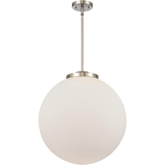 Innovations Lighting  221-1S-SN-G201-18 Franklin Restoration Beacon Pendant Brushed Satin Nickel